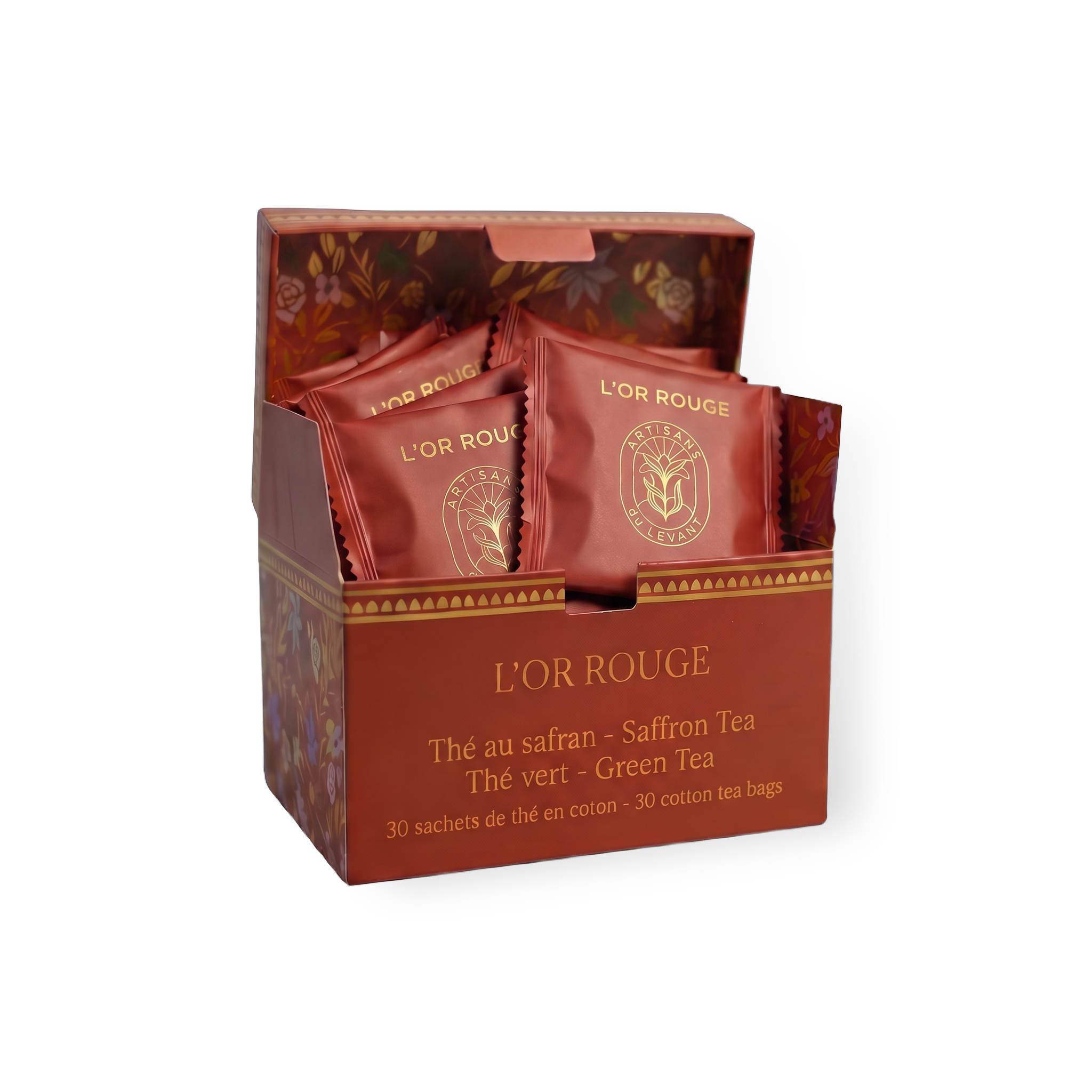 L'Or Rouge sachets – boîte ouverte