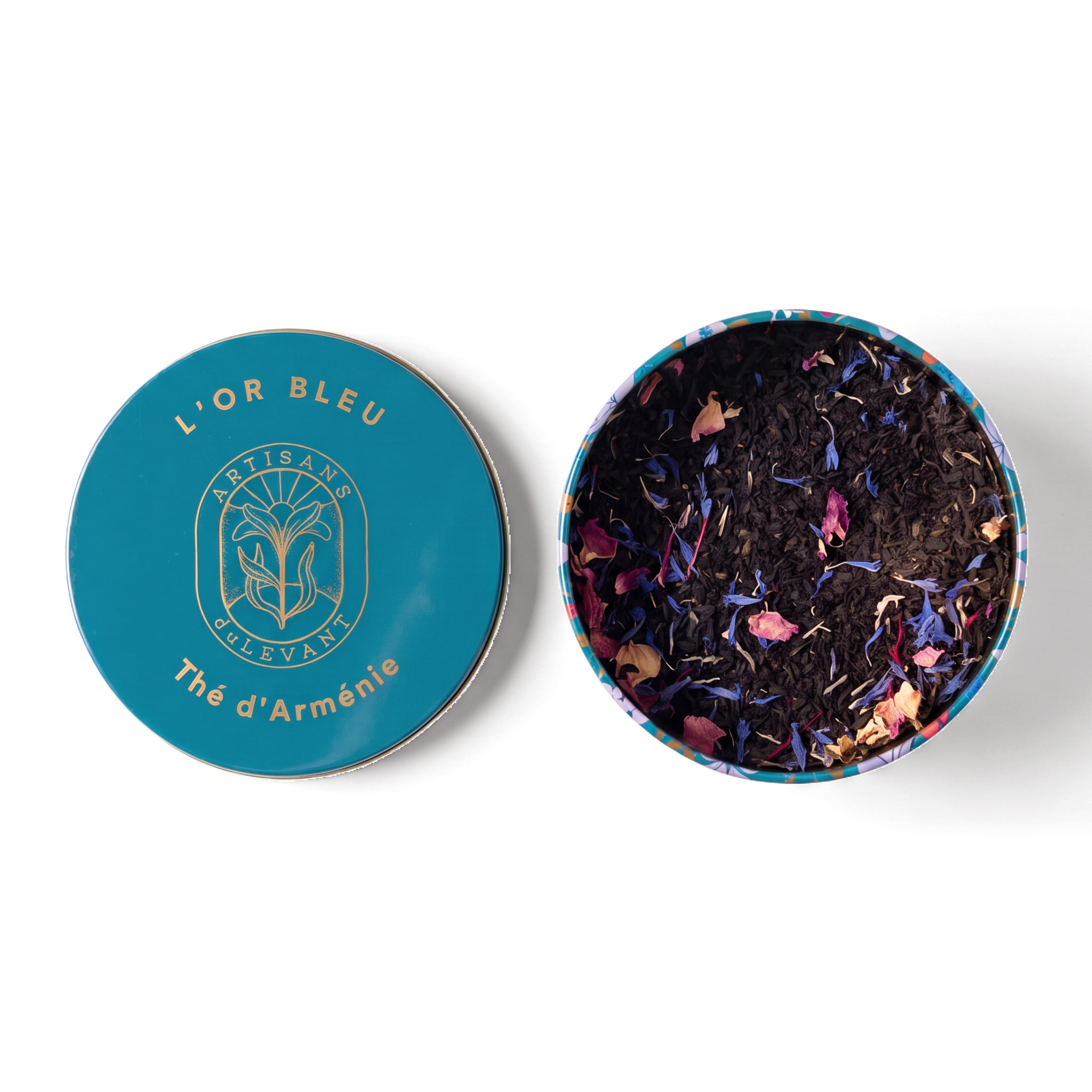 Thé L'Or Bleu vrac – boîte ouverte