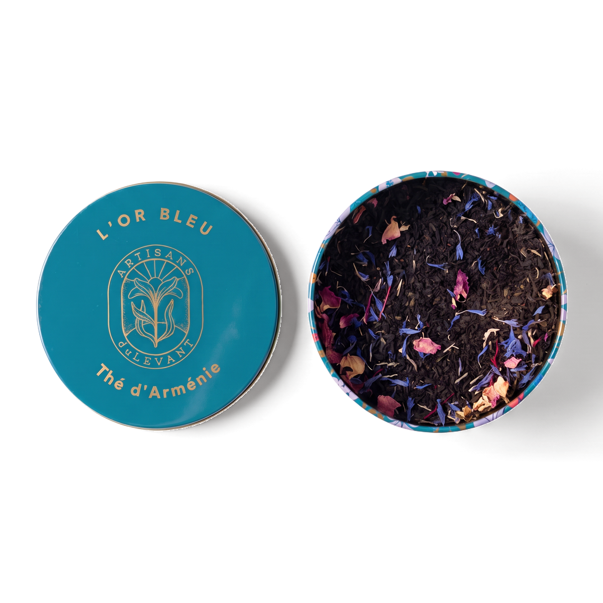 Thé L'Or Bleu vrac – boîte ouverte